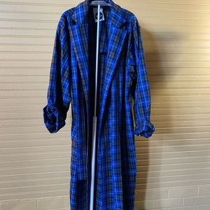 Milk It Vintage - plaid trench jacket